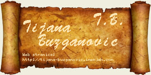 Tijana Buzganović vizit kartica